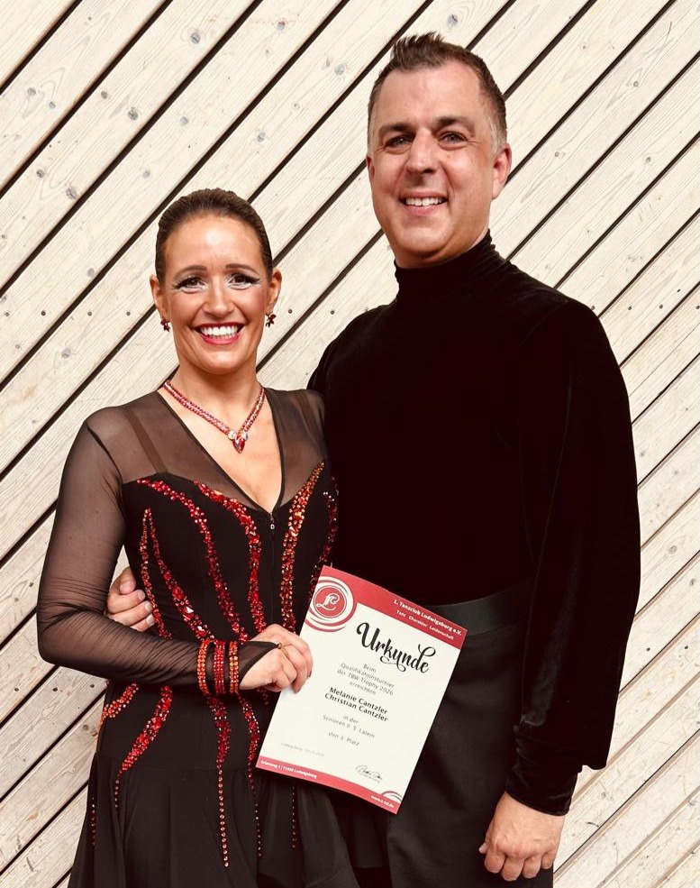 Sowohl im Standard als auch im Lateintanz haben Christian und Melanie Cantzler das Finale beim TBW-Trophy-Turnier erreicht.